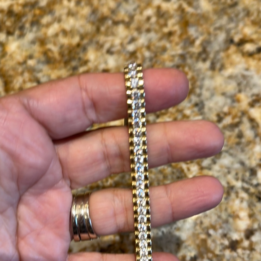 Elegant Gold and Silver Bracelet